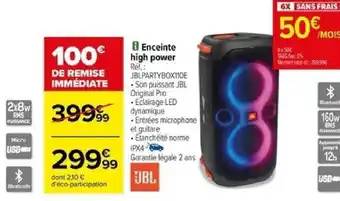 Carrefour Enceinte high power Réf.: offre