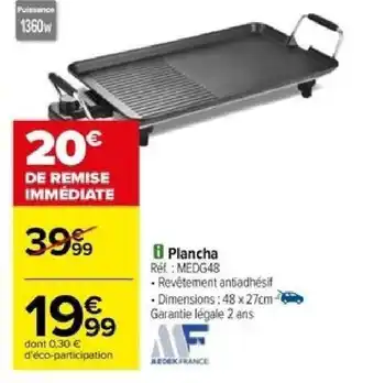 Carrefour i Plancha Réf: MEDG48 offre