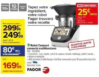 Carrefour iRobot Compact connecté multifonctions offre