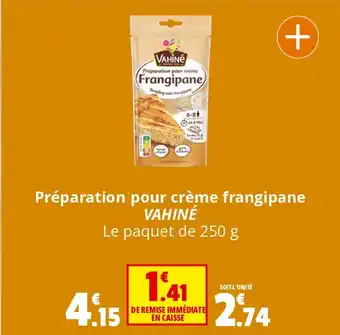 Coccinelle Express Préparation pour crème frangipane VAHINÉ offre