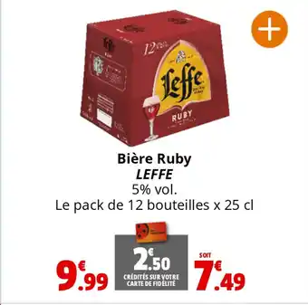 Coccinelle Express Bière Ruby LEFFE offre