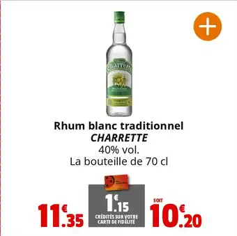 Coccinelle Express Rhum blanc traditionnel CHARRETTE offre