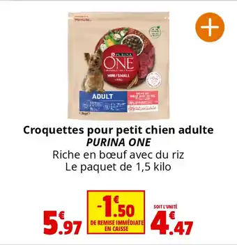Coccimarket Croquettes pour petit chien adulte PURINA ONE offre