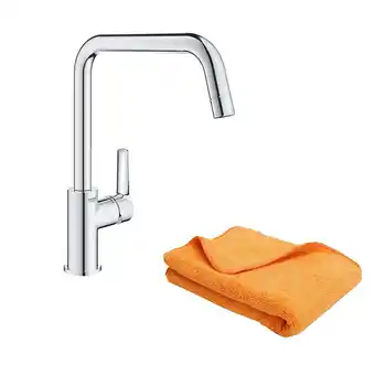 Brico Cash Robinet de cuisine monocommande grohe start 2021 chromé + microfibre offre