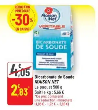 G20 Bicarbonate de Soude MAISON NET offre