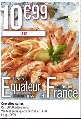 Géant Casino Crevettes cuites offre