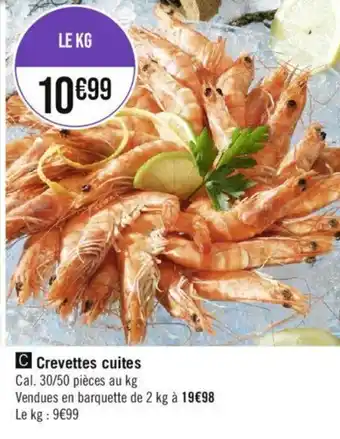 Géant Casino Crevettes cuites offre