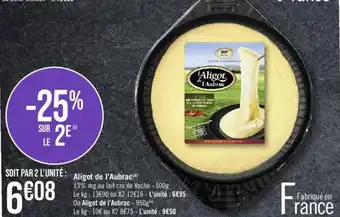 Géant Casino Aligot de l'Aubrac(e) offre