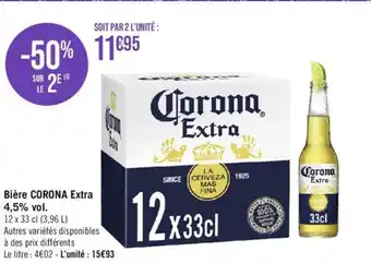 Bière CORONA Extra 4,5% vol.