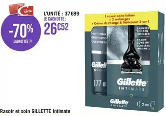 Géant Casino Rasoir et soin GILLETTE Intimate offre