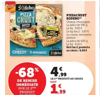 Super U PIZZACRUST SODEBO offre