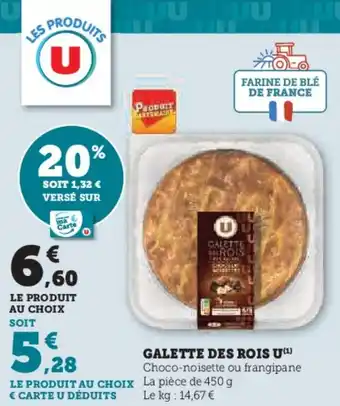 Super U GALETTE DES ROIS U offre
