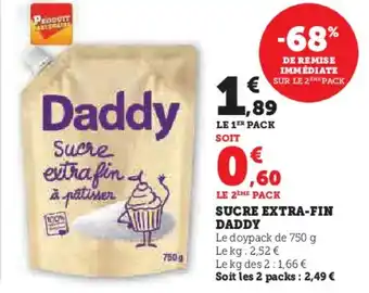 Super U SUCRE EXTRA-FIN DADDY offre