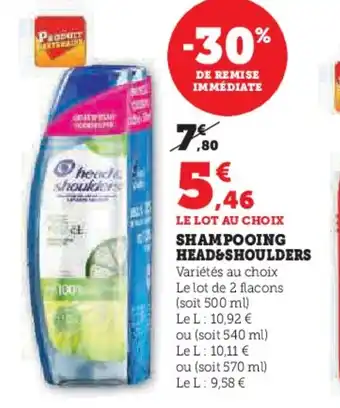 Super U SHAMPOOING HEAD&SHOULDERS offre