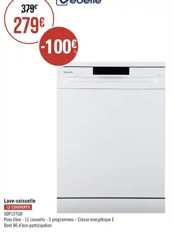 Casino Supermarchés Lave-vaisselle 12 COUVERTS offre