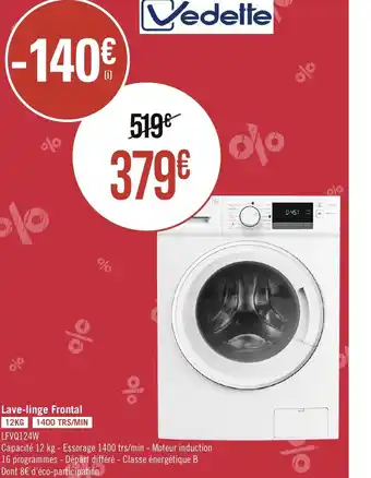 Casino Supermarchés Lave-linge Frontal offre