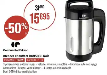 Casino Supermarchés Blender chauffant BC850BL Noir offre