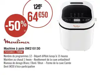 Casino Supermarchés Machine à pain OW210130 offre