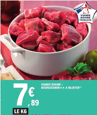 E.Leclerc VIANDE BOVINE: BOURGUIGNON A MIJOTER offre