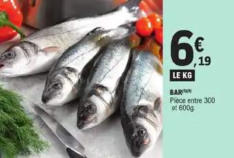 E.Leclerc BAR Pièce entre 300 offre