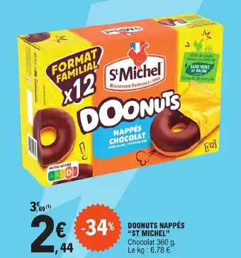 E.Leclerc DOONUTS NAPPÉS "ST MICHEL" offre