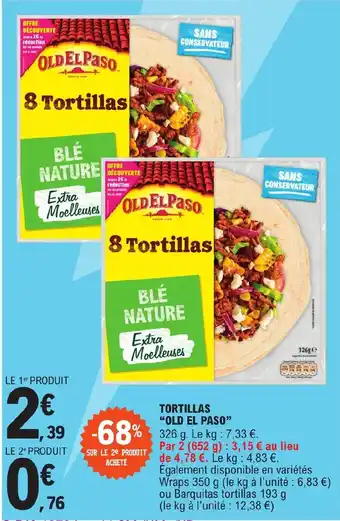 E.Leclerc TORTILLAS "OLD EL PASO" offre