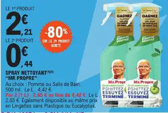 E.Leclerc SPRAY NETTOYANT(¹)(²) "MR PROPRE" offre
