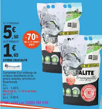 E.Leclerc LITIÈRE CRISTALITE offre
