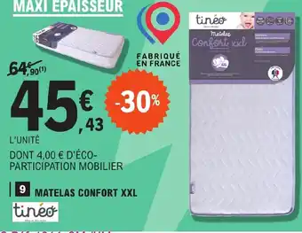 E.Leclerc MATELAS CONFORT XXL offre