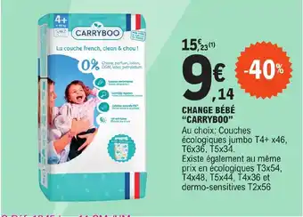 E.Leclerc CHANGE BÉBÉ "CARRYBOO" offre