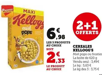 Super U CEREALES KELLOGG'S offre