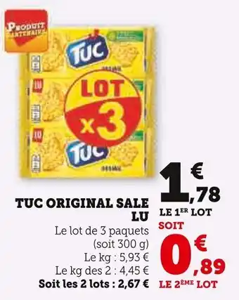 Super U TUC ORIGINAL SALE LU offre