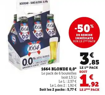 Super U 1664 BLONDE 0,0° offre