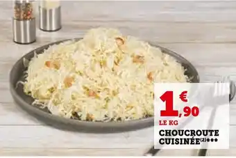 Super U CHOUCROUTE CUISINÉE(2) offre