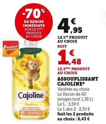 Super U ASSOUPLISSANT CAJOLINE offre