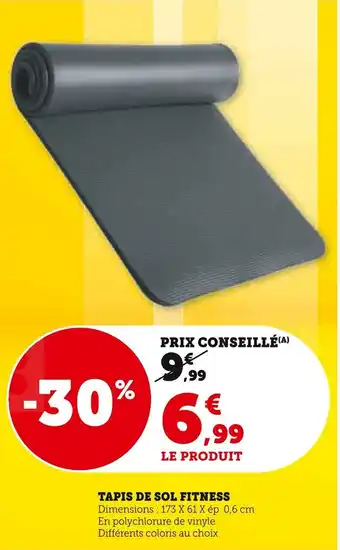 Super U TAPIS DE SOL FITNESS offre