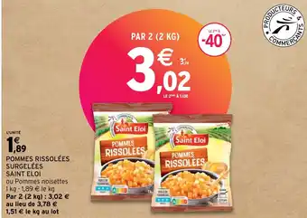Intermarché Hyper POMMES RISSOLÉES SURGELÉES SAINT ELOI offre