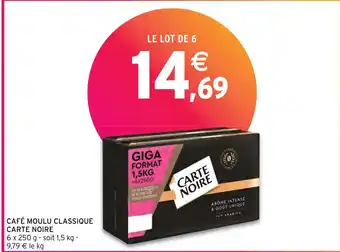 Intermarché Hyper CAFÉ MOULU CLASSIQUE CARTE NOIRE offre