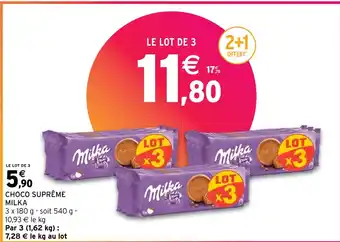 Intermarché Hyper CHOCO SUPRÊME MILKA offre