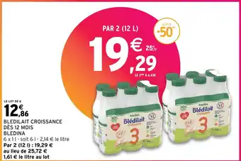 Intermarché Hyper BLEDILAIT CROISSANCE DÈS 12 MOIS BLEDINA offre
