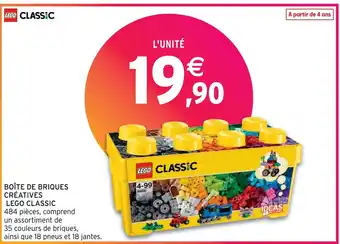 Intermarché Hyper BOÎTE DE BRIQUES CRÉATIVES LEGO CLASSIC offre