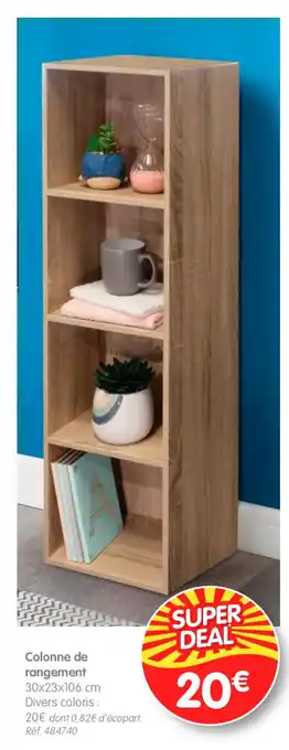 b&m Colonne de rangement 30x23x106 cm offre