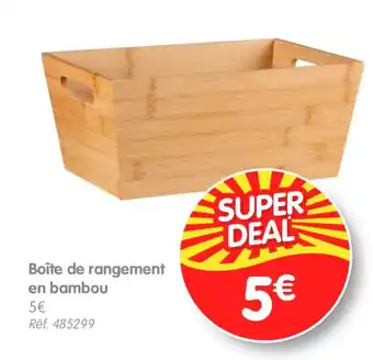Boîte de rangement en bambou