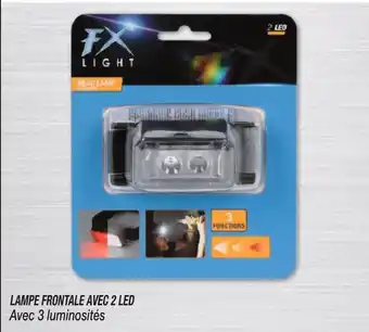 LAMPE FRONTALE AVEC 2 LED Avec 3 luminosités