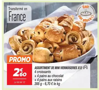 Netto ASSORTIMENT DE MINI VIENNOISERIES X12 offre