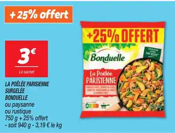 Netto LA POÊLÉE PARISIENNE SURGELÉE BONDUELLE offre