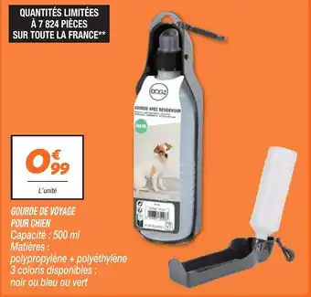 Netto GOURDE DE VOYAGE POUR CHIEN offre