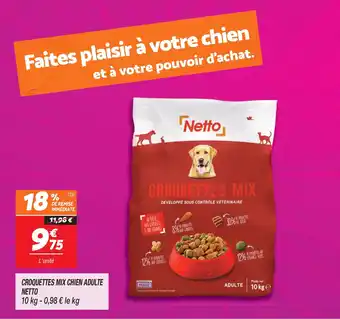Netto CROQUETTES MIX CHIEN ADULTE offre