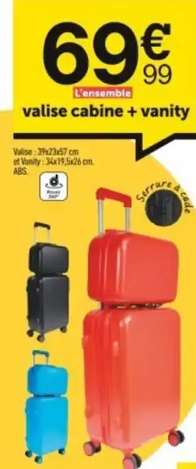 valise cabine + vanity