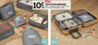 Centrakor POCHETTES DE RANGEMENT Sx17 cm, 26x26 cm, Hx27 cm, 30x12x21 cm. 99 31x12x28 cm et 40x12x30 cm. Textile. offre